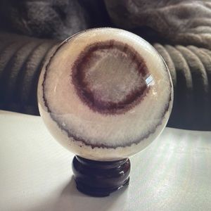 Beautiful XXL Pork Stone (Dali Jasper) Banded Calcite Sphere